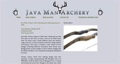 Desktop Screenshot of javamanarchery.com