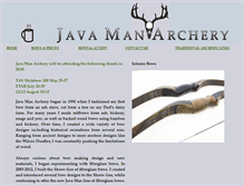 Tablet Screenshot of javamanarchery.com